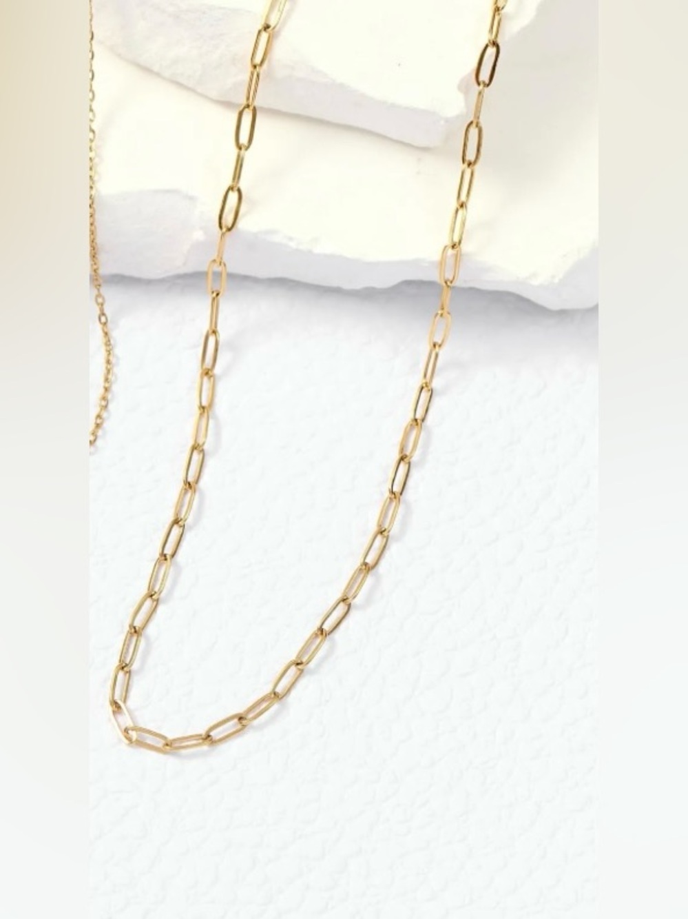 NWT Gold Paperclip Chain Necklace - Women Jewelry